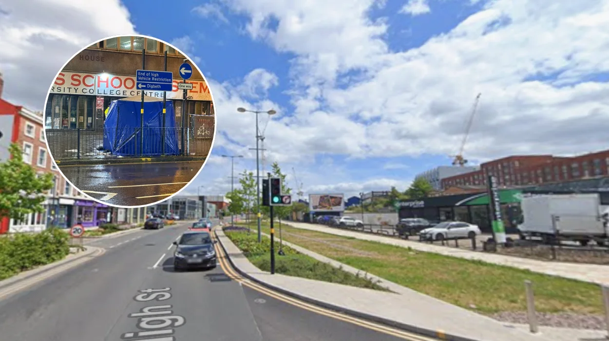 Blue tent erected after man attacked on Digbeth High Street