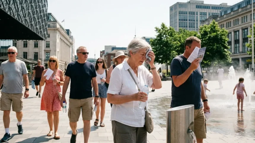 Met Office Extreme Heat Wave Warning and Health Alerts Impacting Birmingham