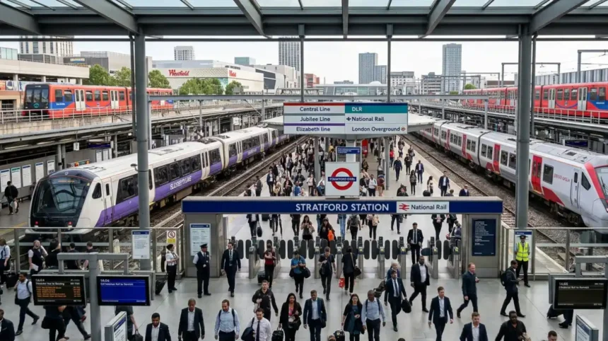 Multi-Modal Transport Hub Infrastructure and Future Upgrades in Newham Stratford
