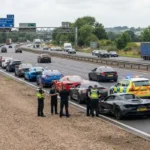 Police Seize 13 Supercars on M11 Motorway Near Junction 8